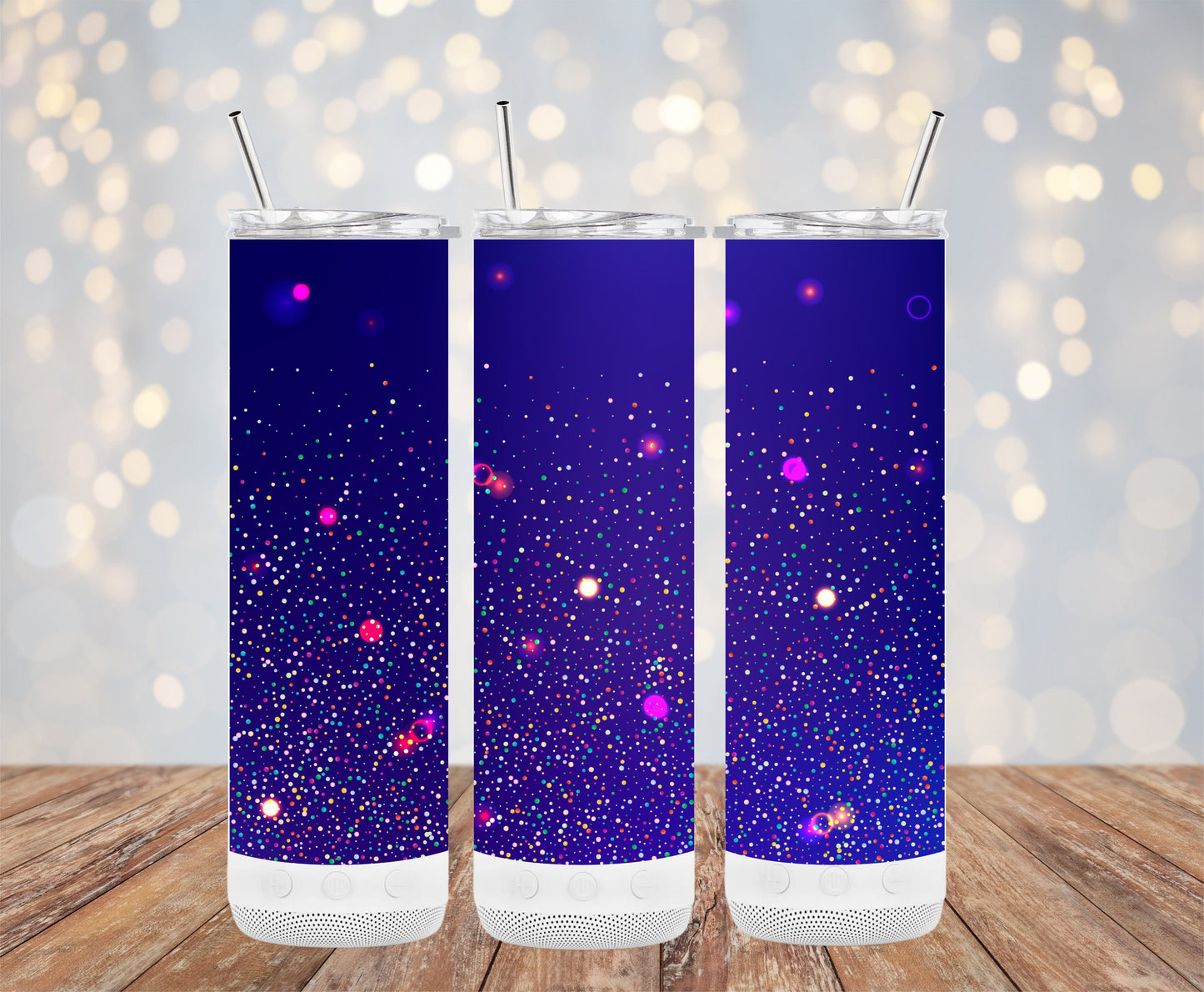 Starry Night Glitter Tumbler Product