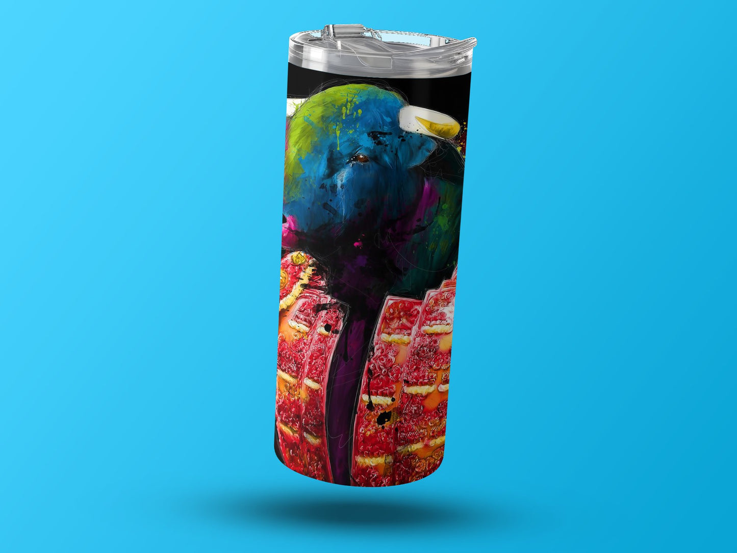 Vibrant Artistic Bird Design Tall Tumbler Product