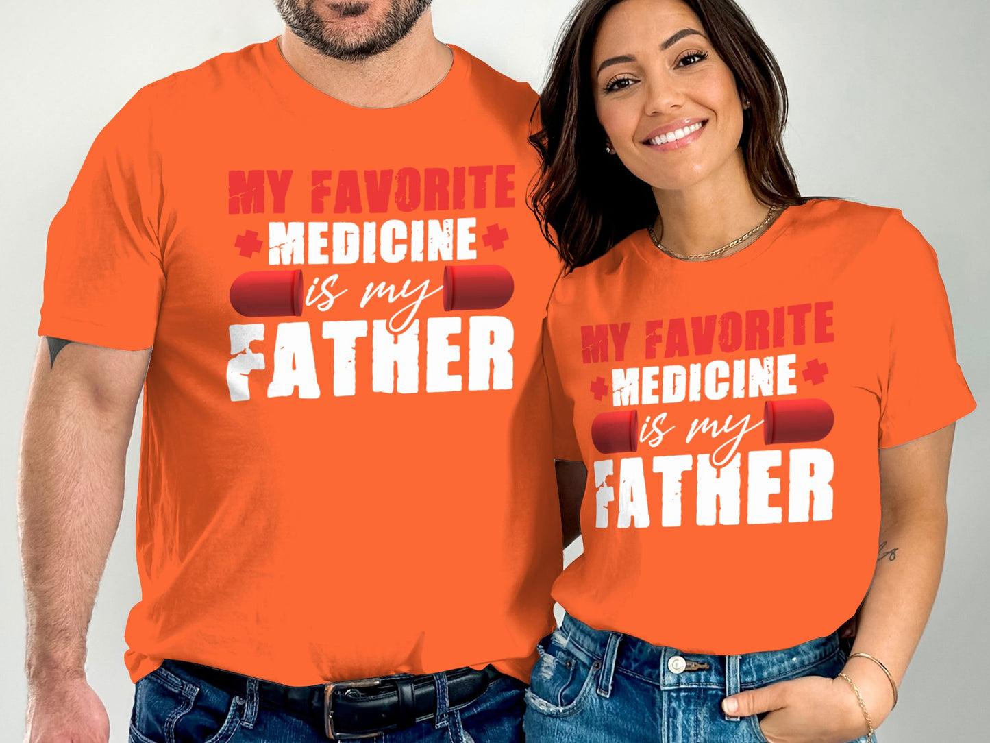 My Favorite Medicine is My Father Graphic Tee product