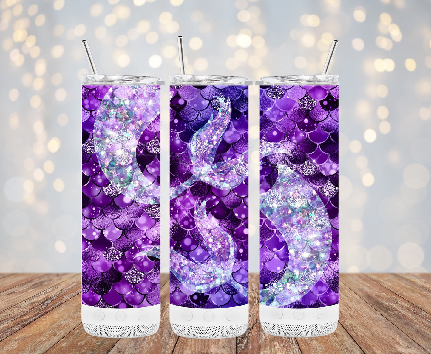 Sparkling Mermaid Scale Pattern Insulated Tumbler product type