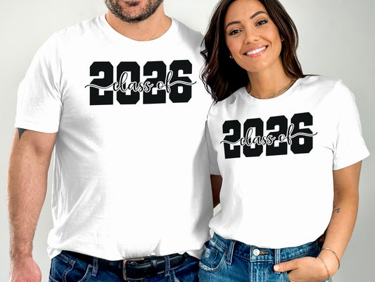 Class of 2026 Graphic Print White T-shirt product