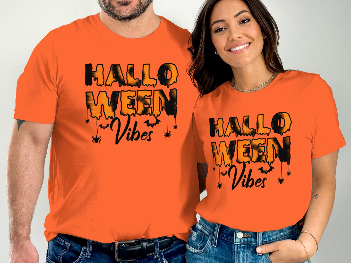 Halloween Vibes Matching Couple T-Shirt product type