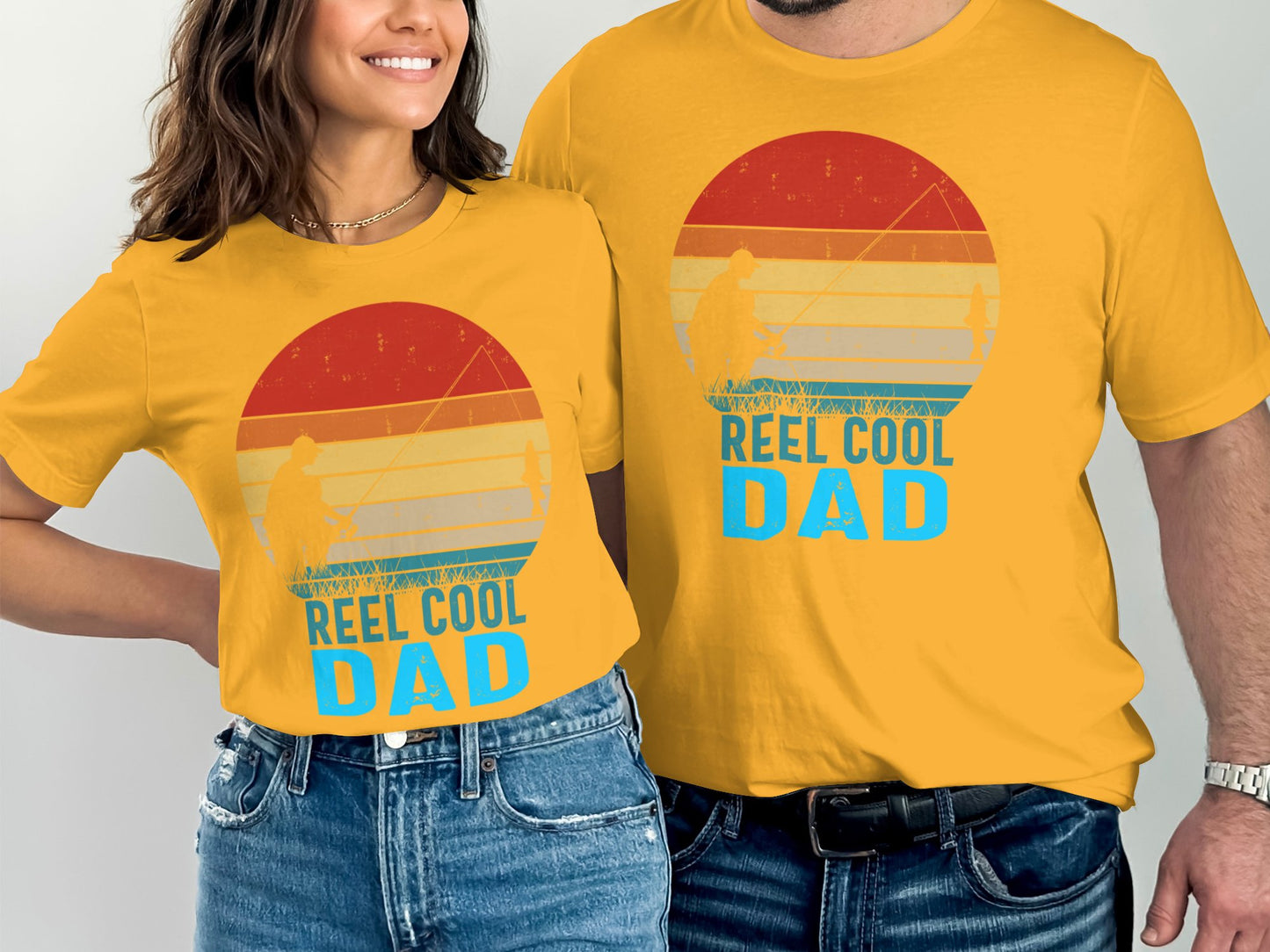 Reel Cool Dad Graphic Tee Matching Shirt product type