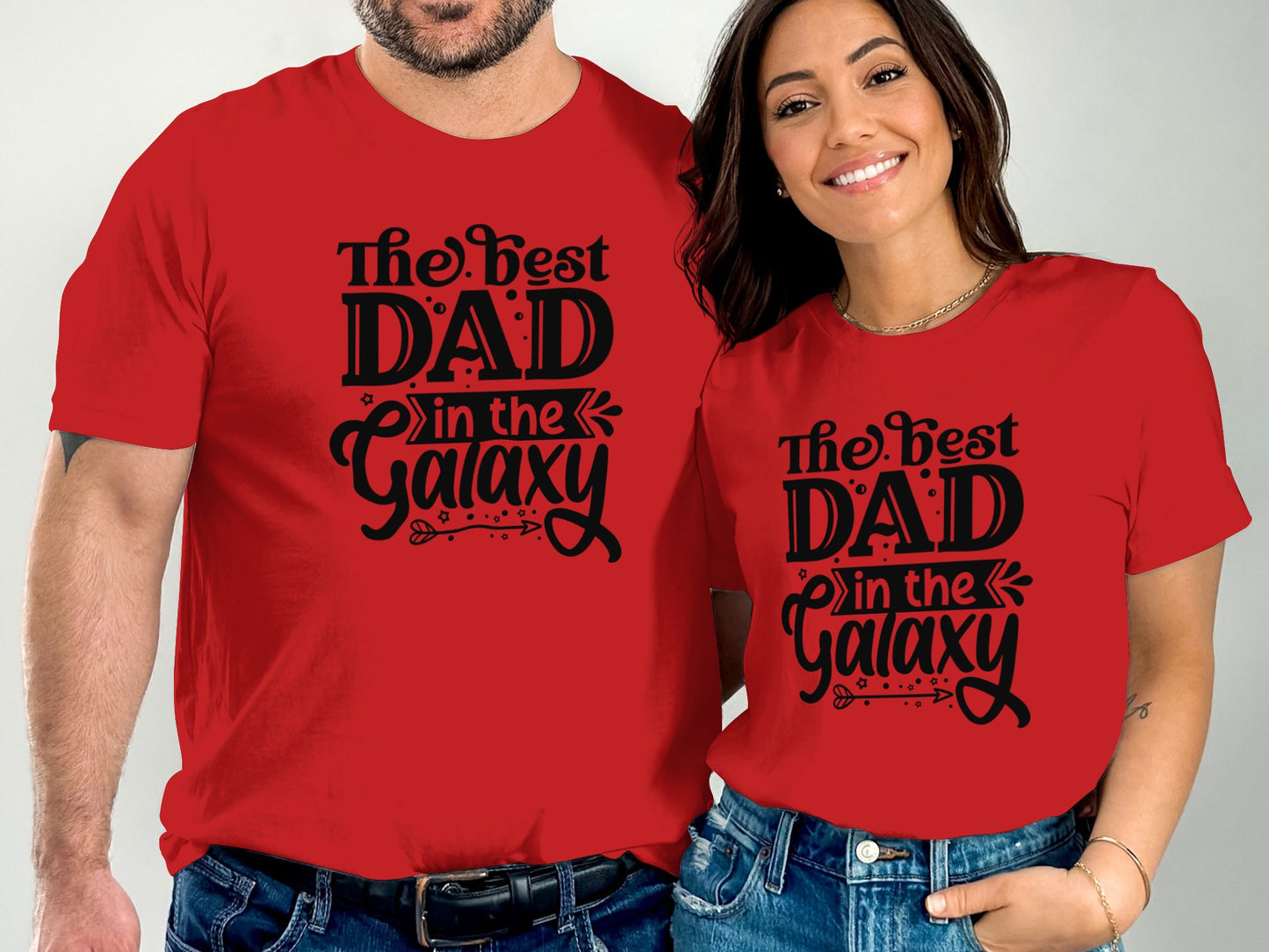 Best Dad In The Galaxy Graphic Red Shirt product