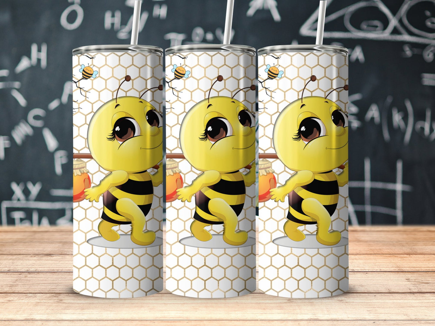 Cute Baby Bee Theme Tumbler Double Walled Cup product
