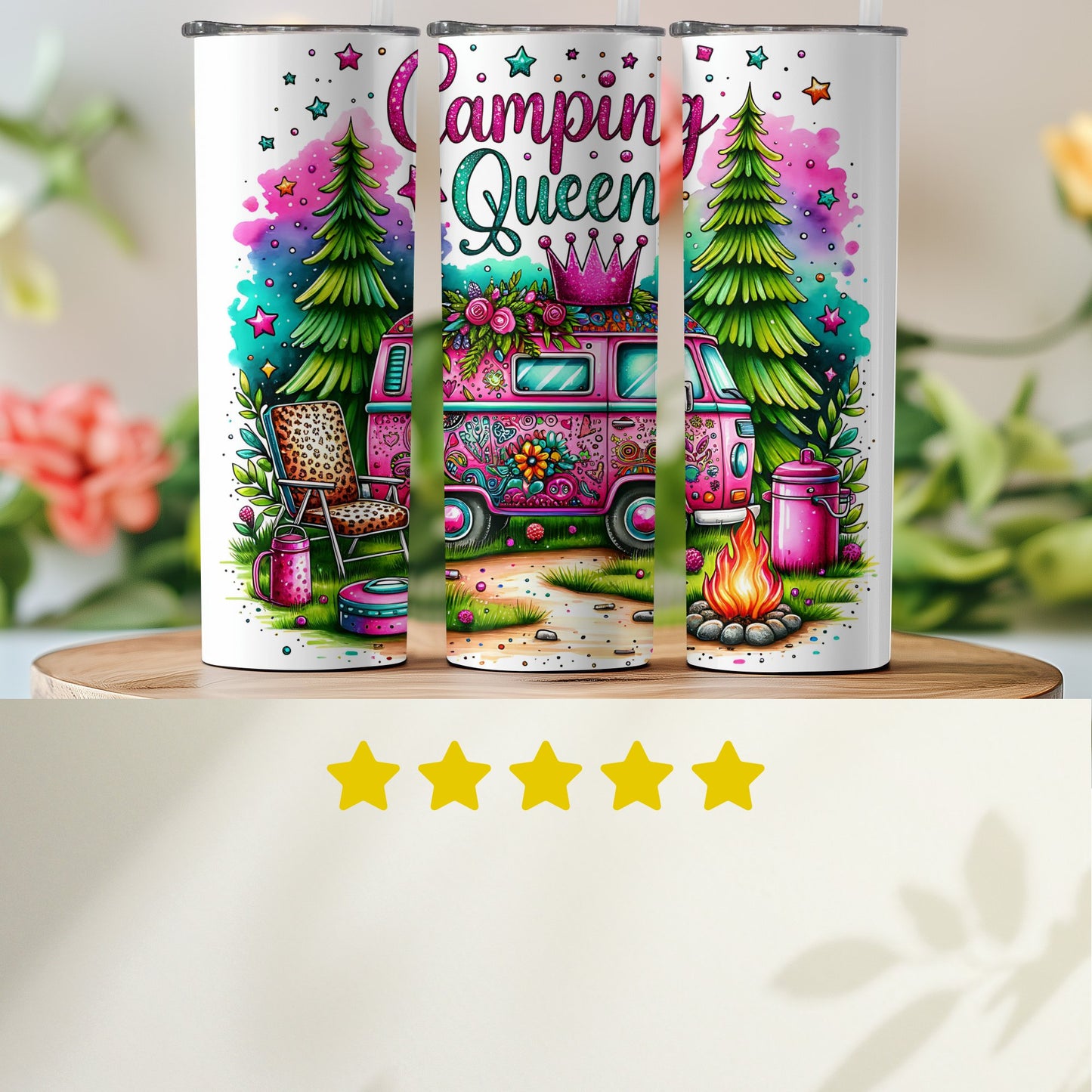 Camping Queen Adventure Tumbler Mug product