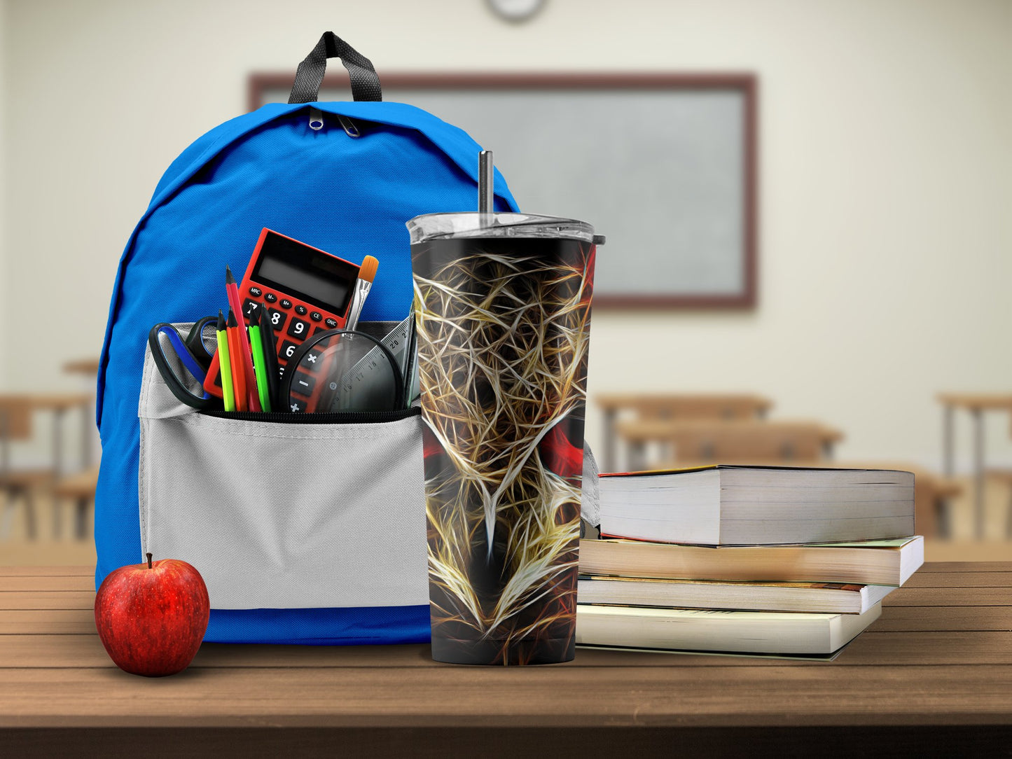 Stylish School Backpack with Tumbler for Students product