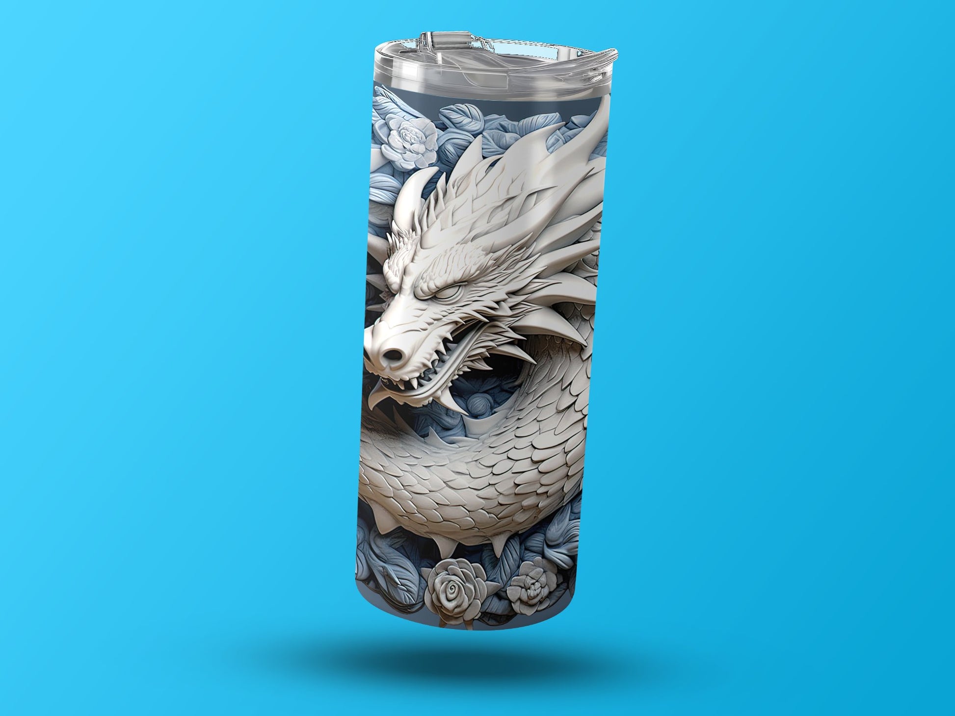 Intricate Dragon Carving Tumbler Insulated Drinkware product type