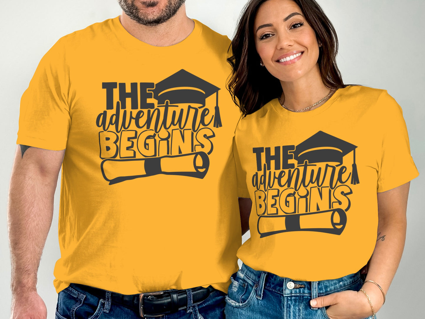 The Adventure Begins Graphic Tee Shirt product