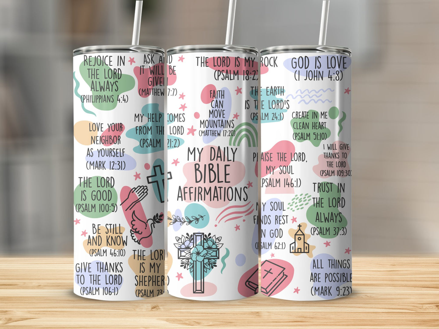 My Daily Bible Affirmations Insulated Tumbler product