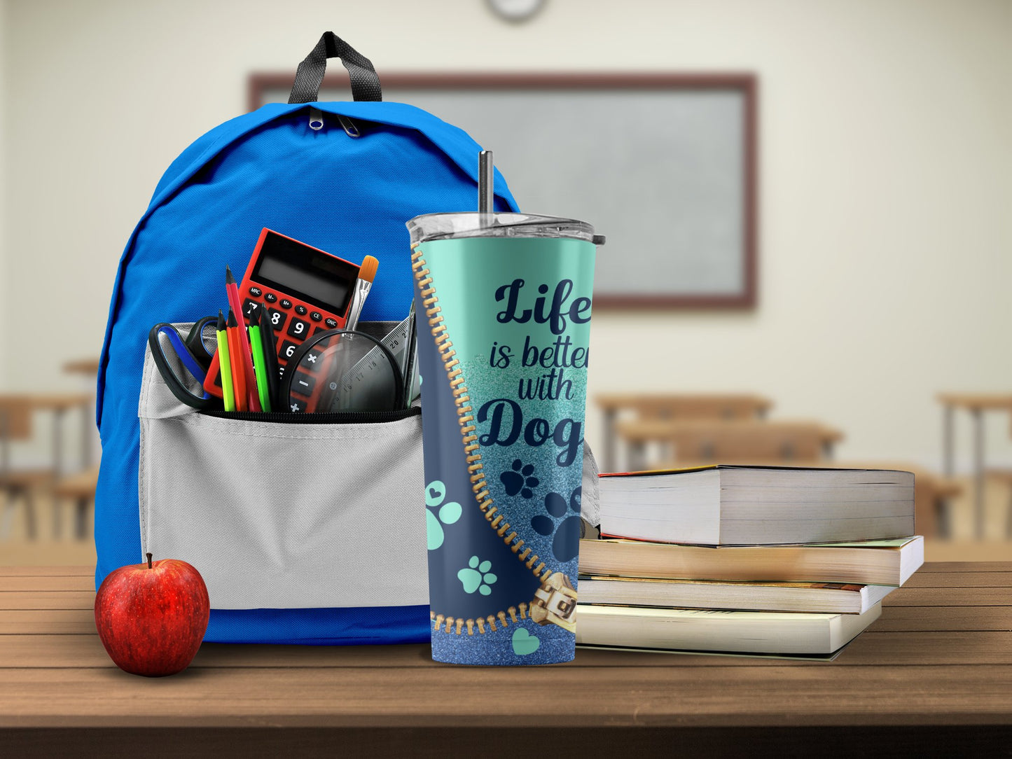 Life is Better with Dog Design Insulated Tumbler product