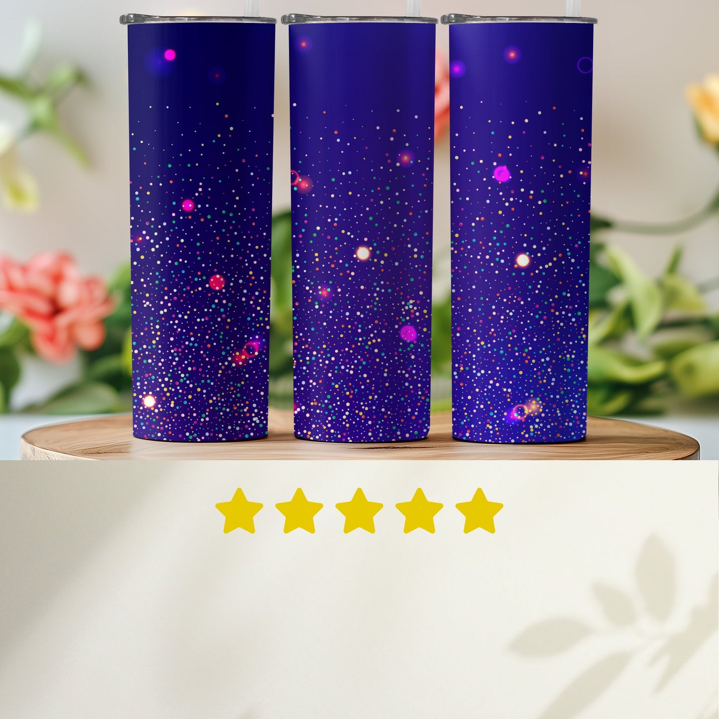 Stunning Starry Night Design Insulated Tumbler product