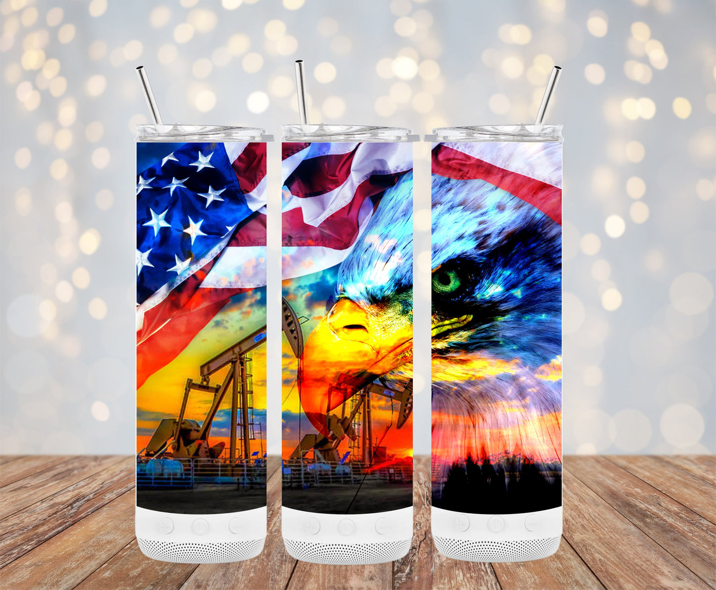 Patriotic American Eagle Stainless Tumbler product type