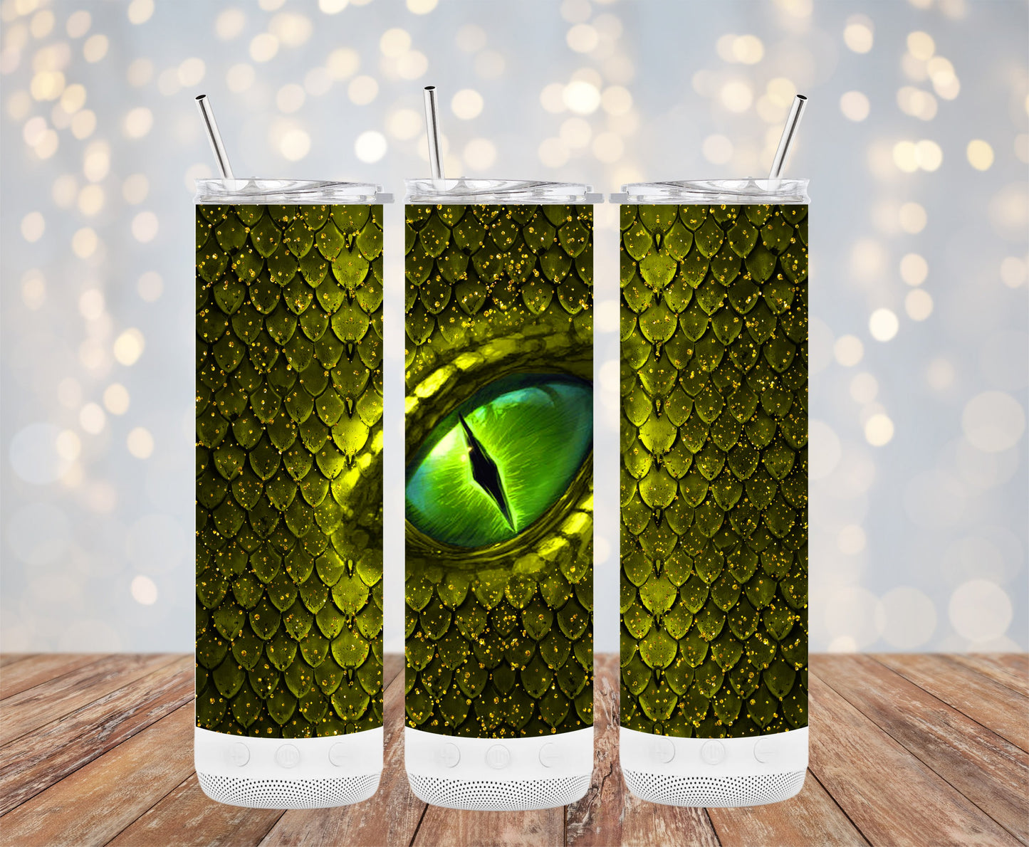 Green Dragon Eye Scale Design Tumbler Cup Product