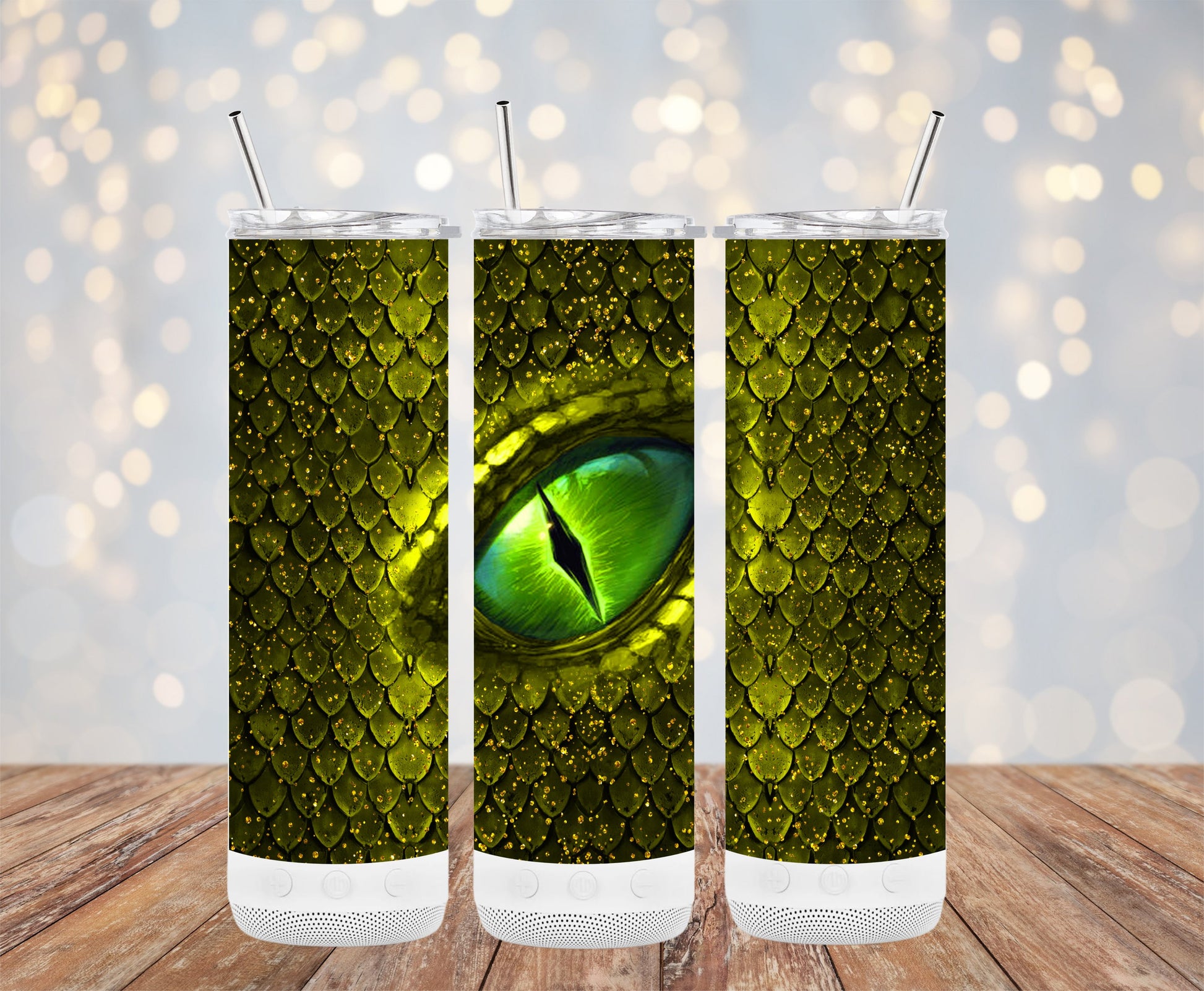 Green Dragon Eye Scale Design Tumbler Cup Product