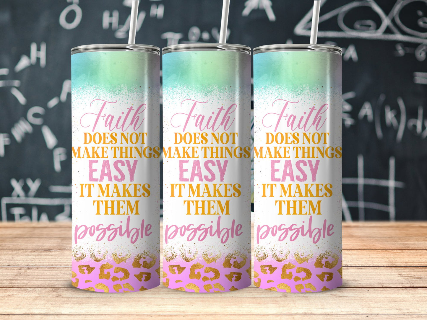 Faith Does Not Make Things Easy Tumbler product