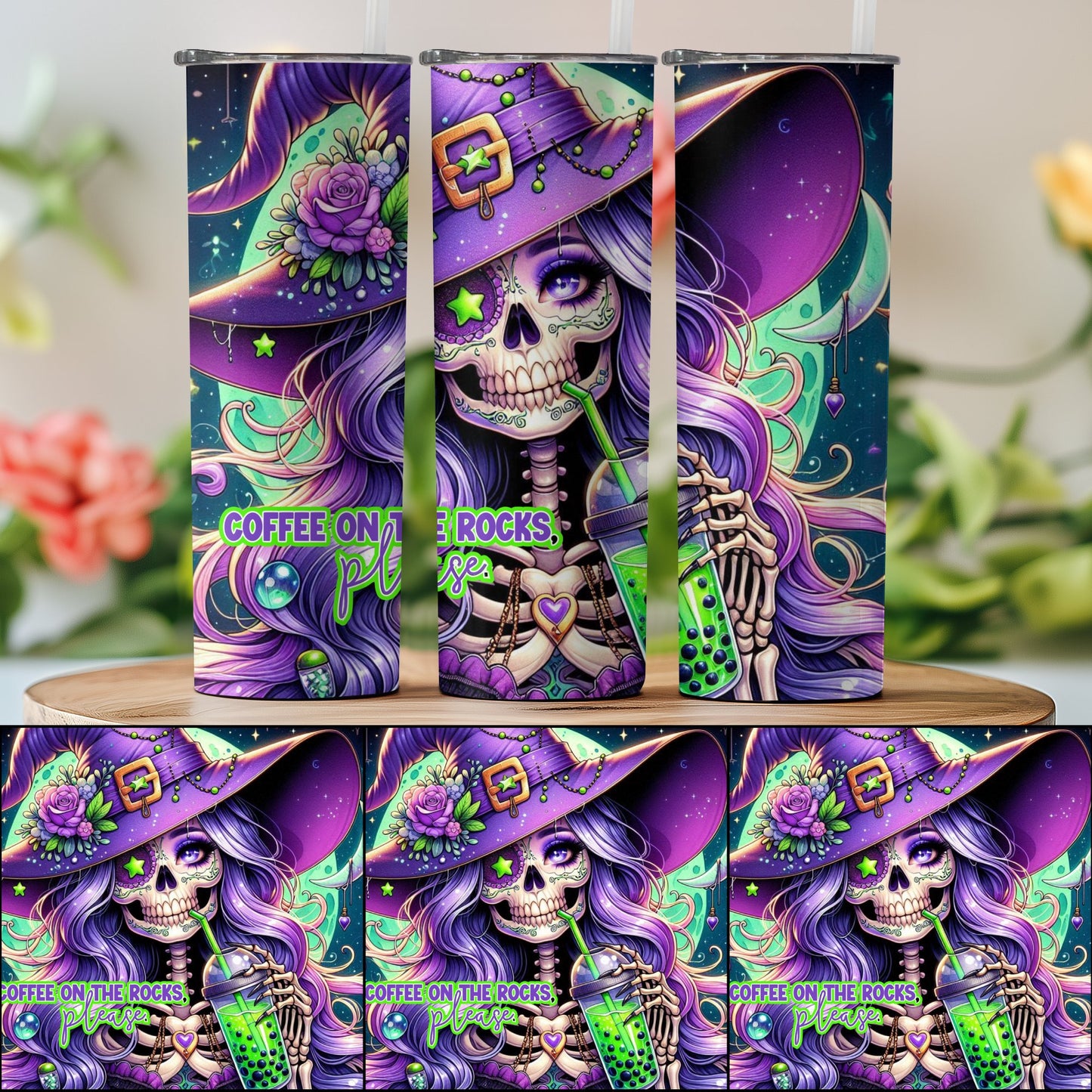 Coffee on the Rocks Please Halloween Skeleton product