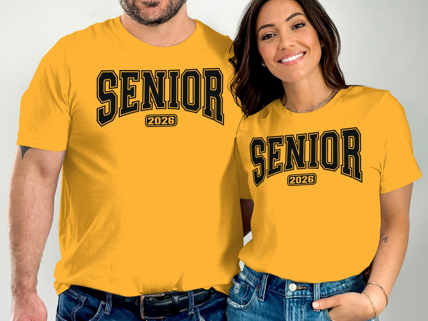 Senior 2026 Matching Yellow T-Shirt product type