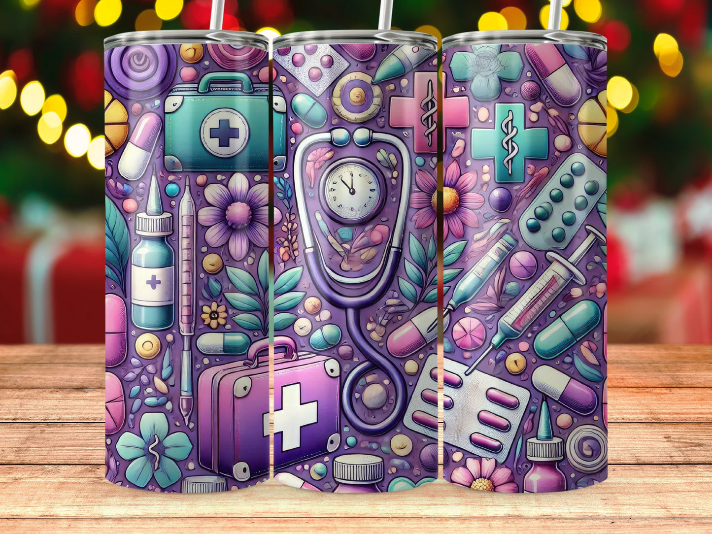 Colorful Medical Themed Tumbler Cup product type