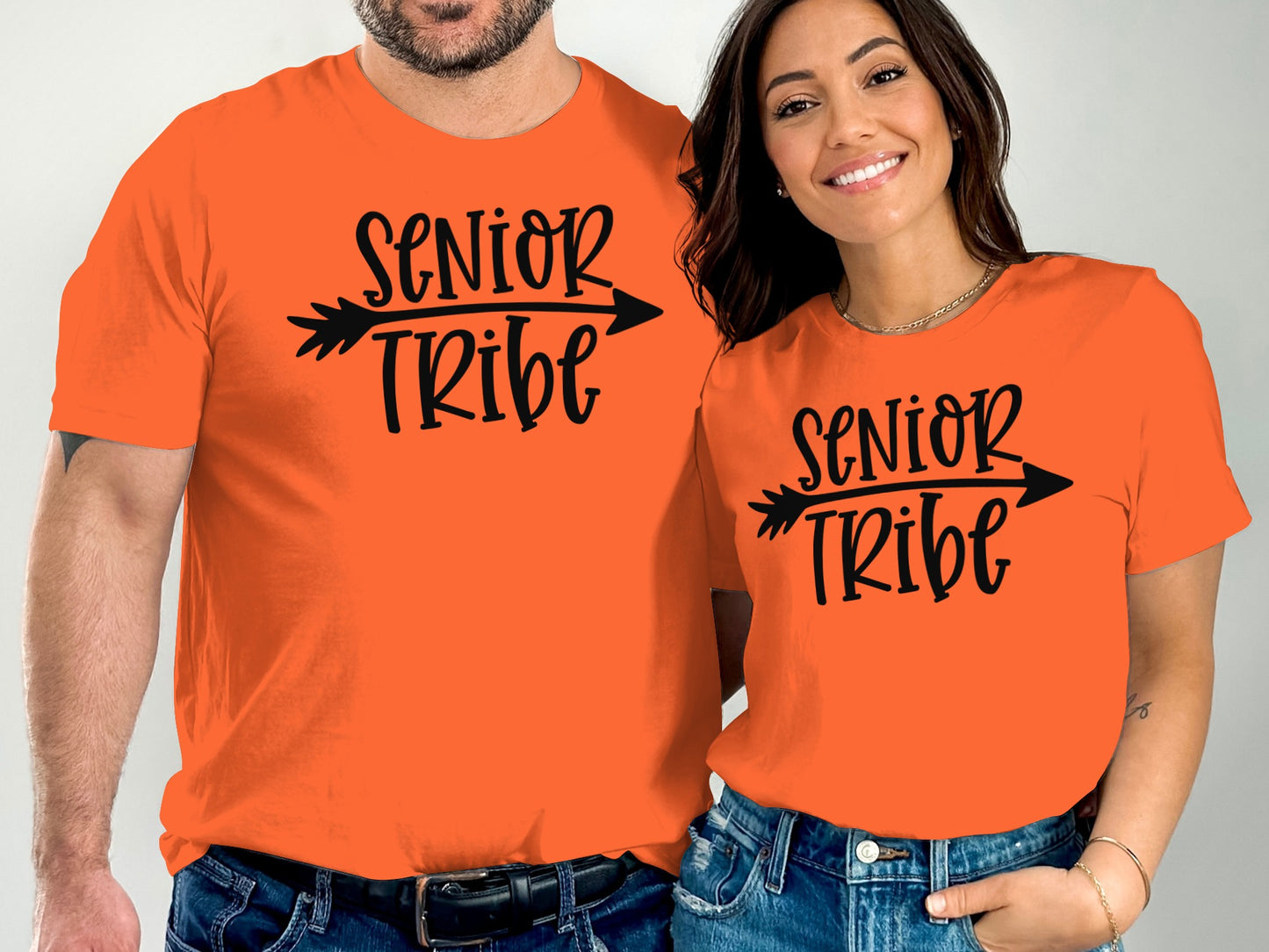 Senior Tribe Matching Orange T Shirt product type