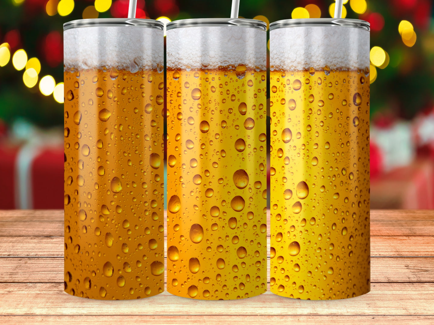 Beer Glasses With Bubbles Design Tumbler product