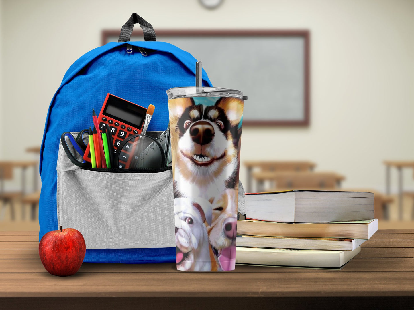 Adorable Husky Tumblers Featuring Cute Dog Faces product type