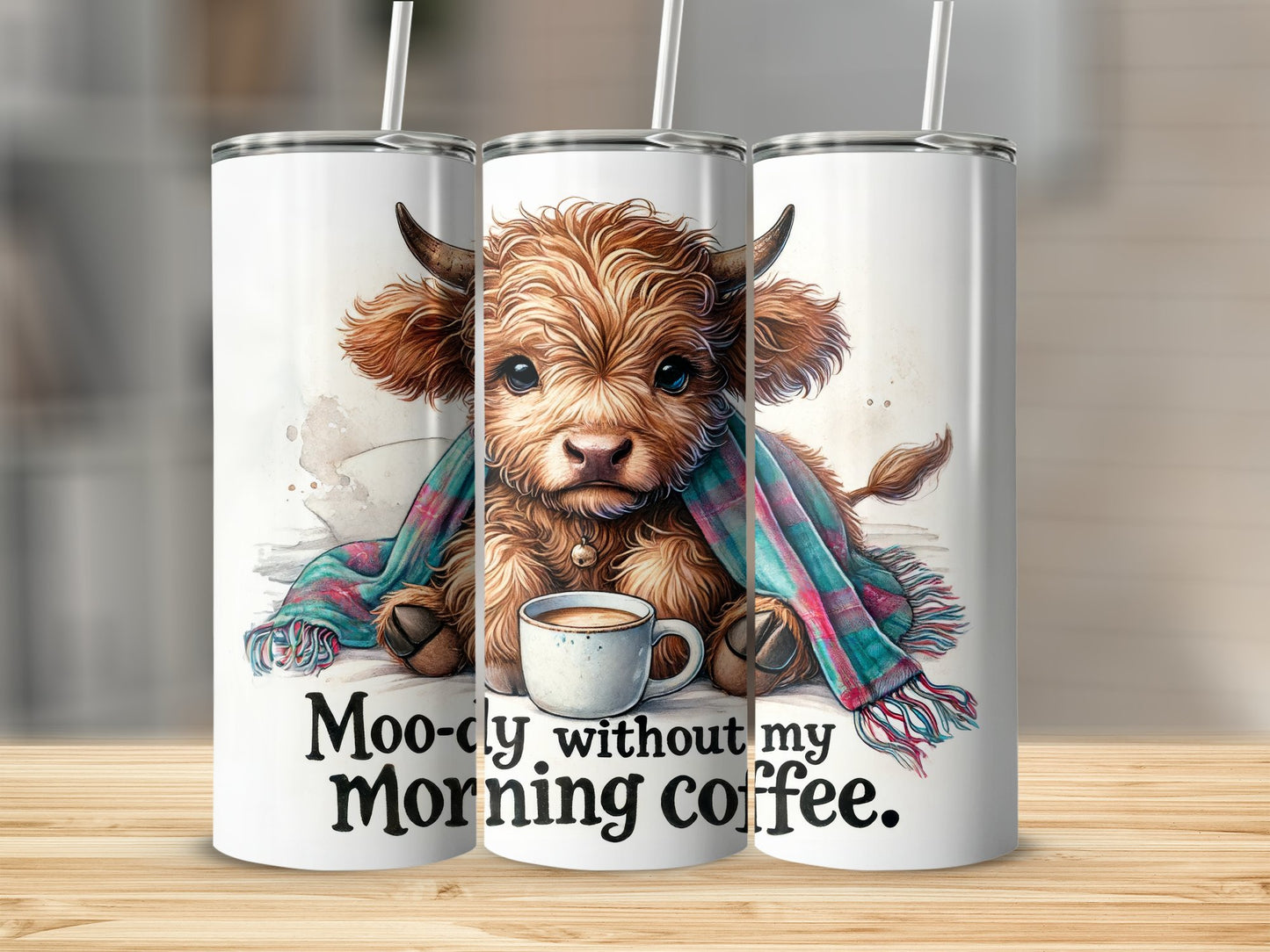 Moo-ly without my morning coffee tumbler product