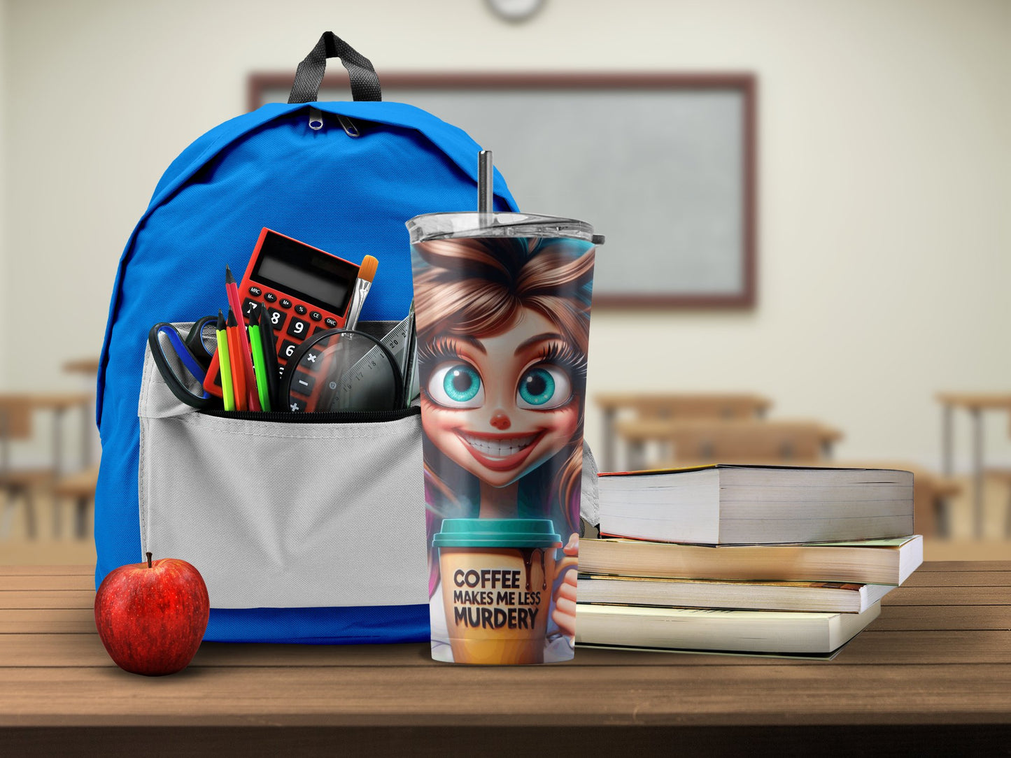 Coffee Makes Me Less Murdery Tumbler Product