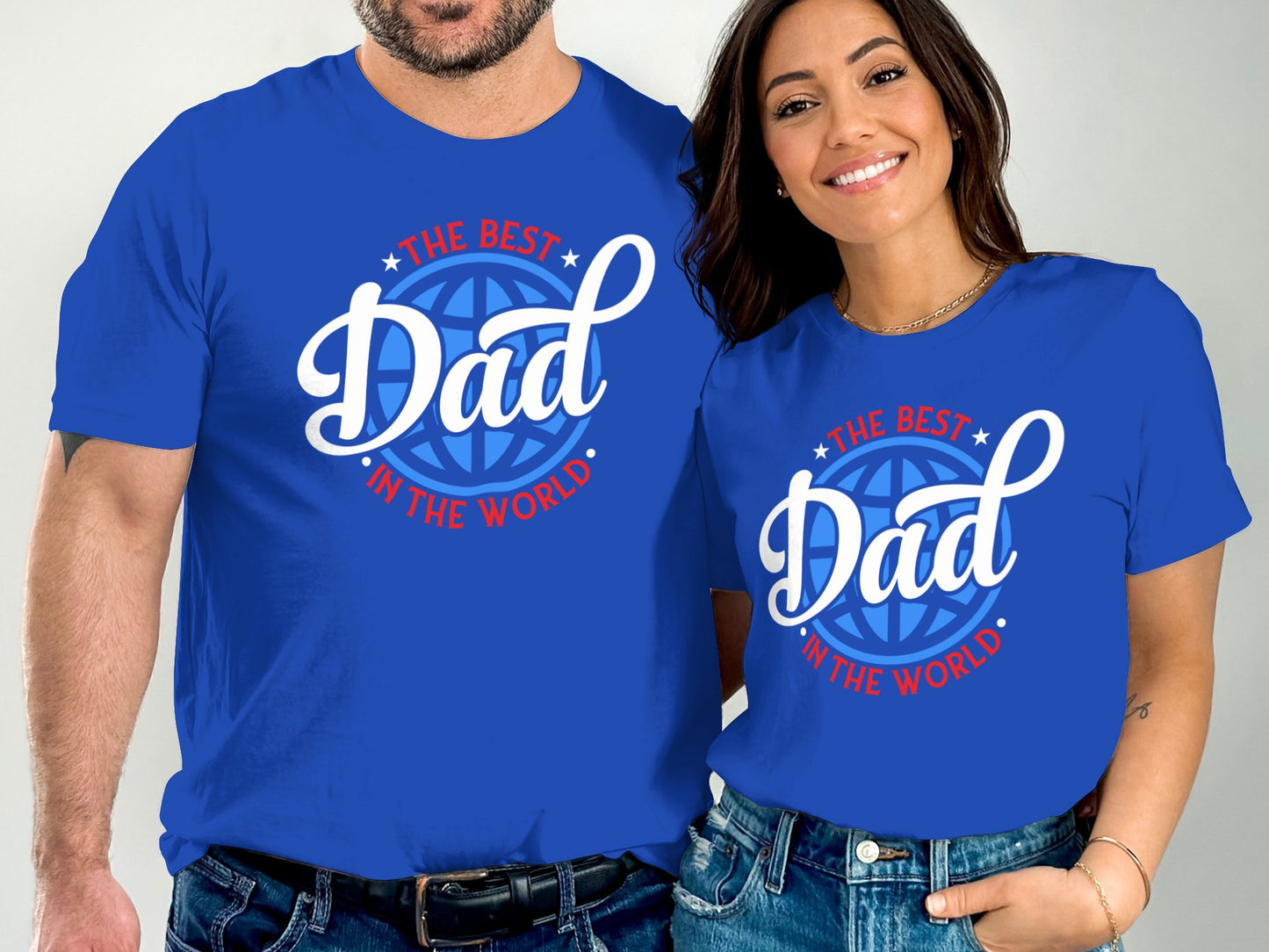 The Best Dad in the World Matching T-shirt product
