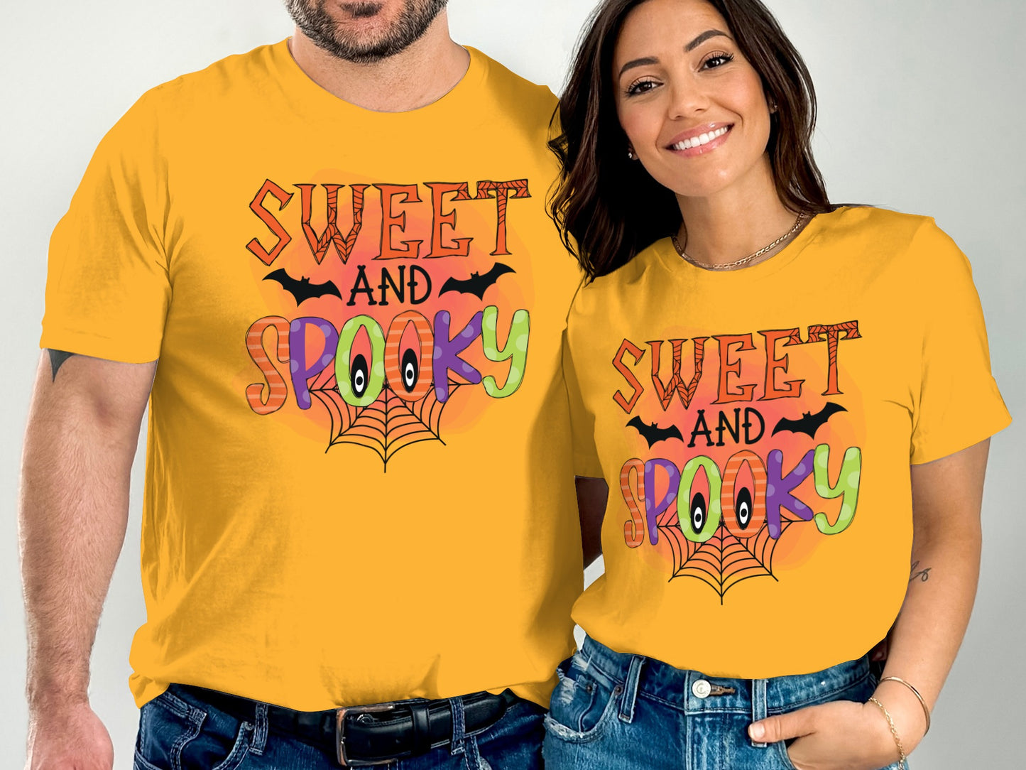 Sweet and Spooky Graphic Tee Halloween Shirt product type