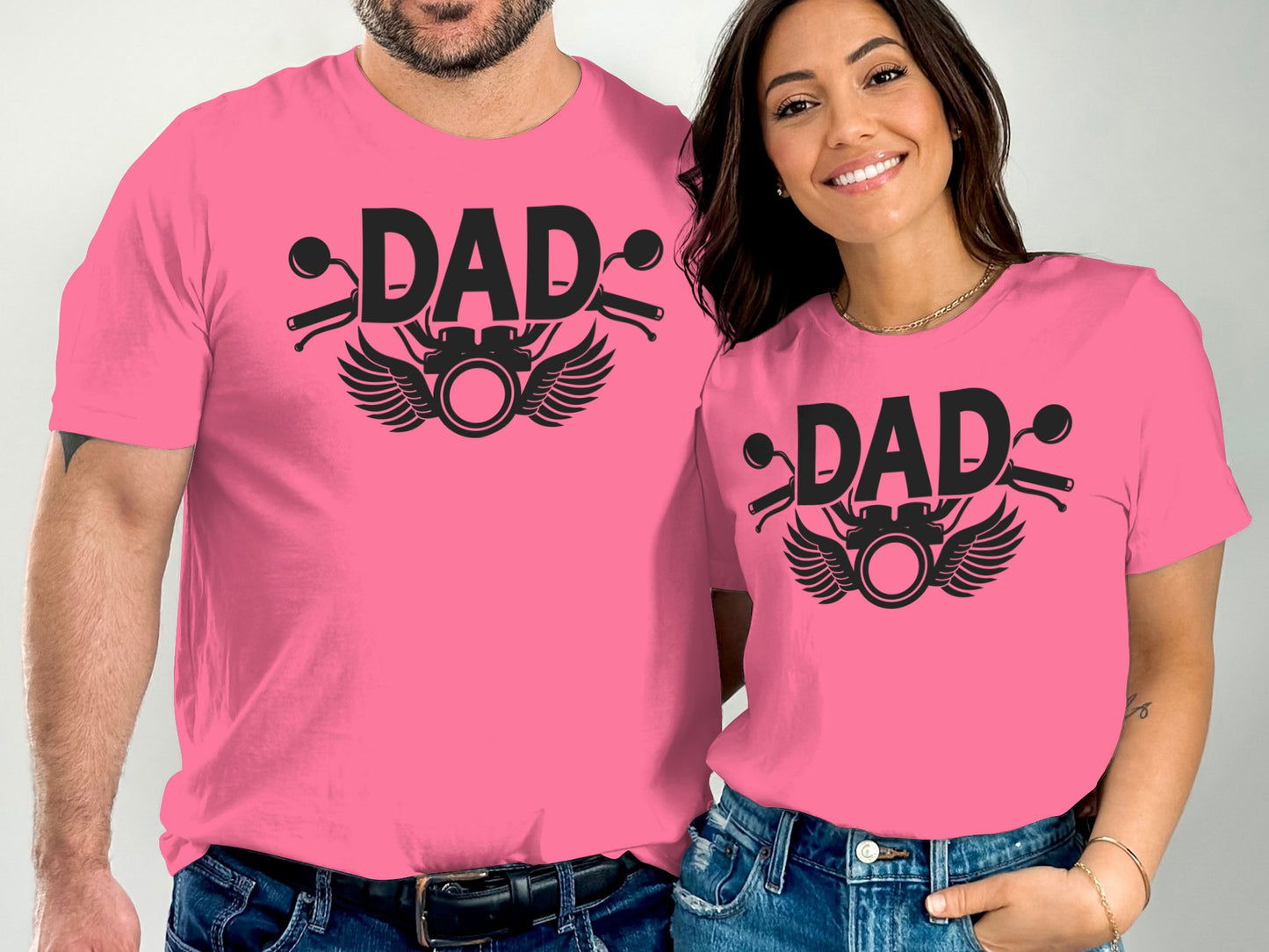 Matching Dad Motorcycle Graphic Design Shirt product type