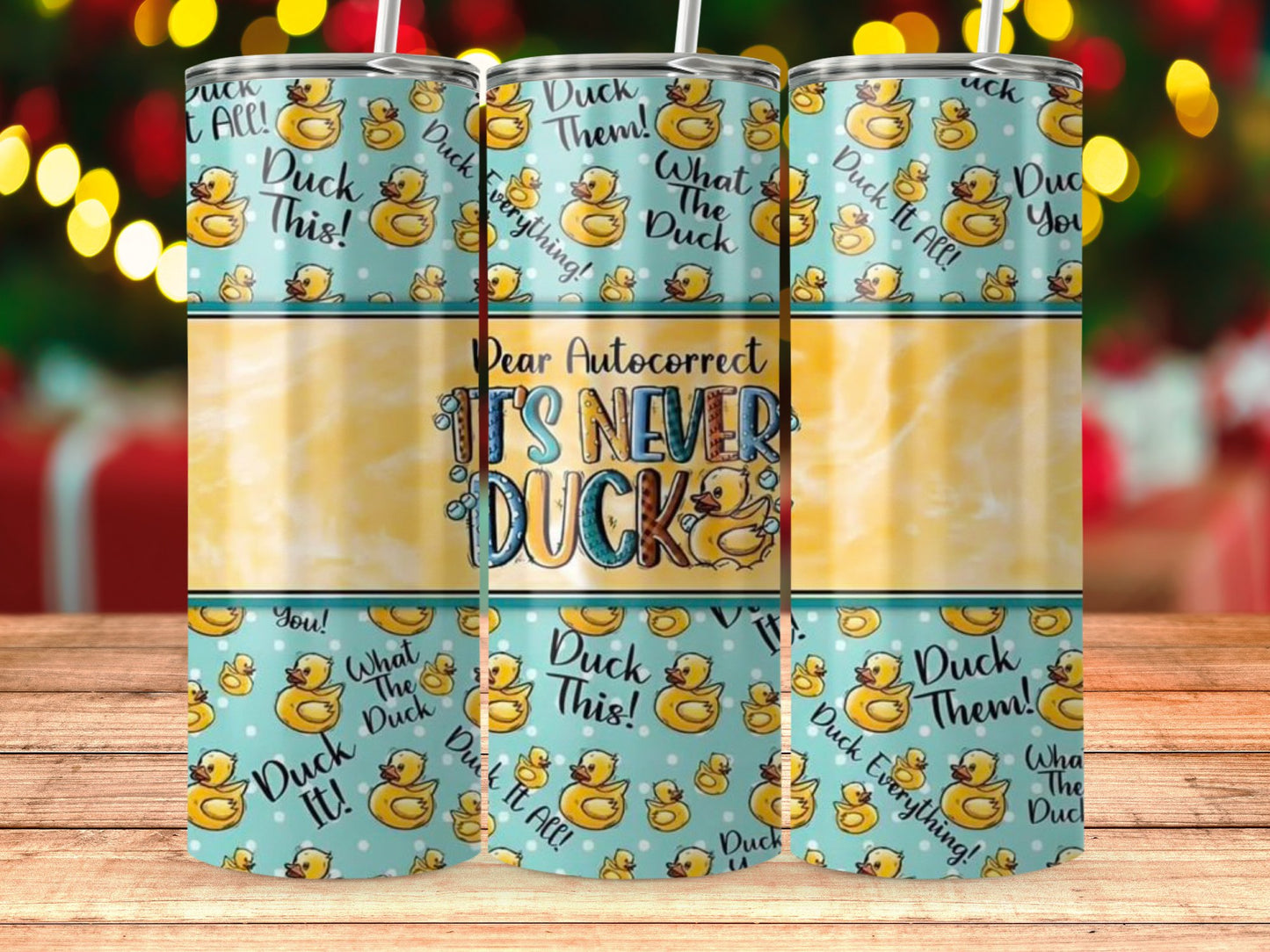 Deer Autocorrect It's Never Duck Stainless Steel Product