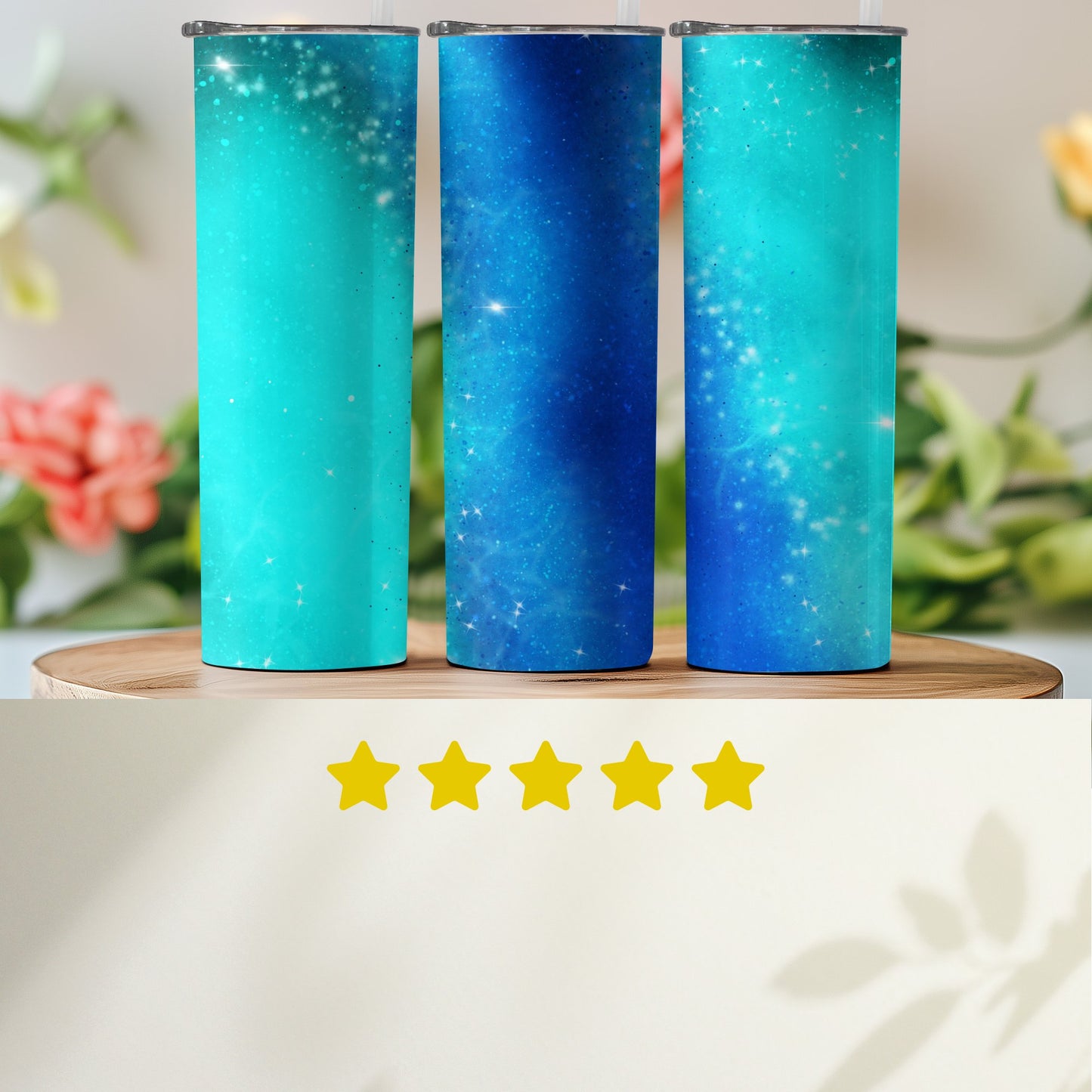 Vibrant Starry Sky Insulated Cylinder Tumbler product