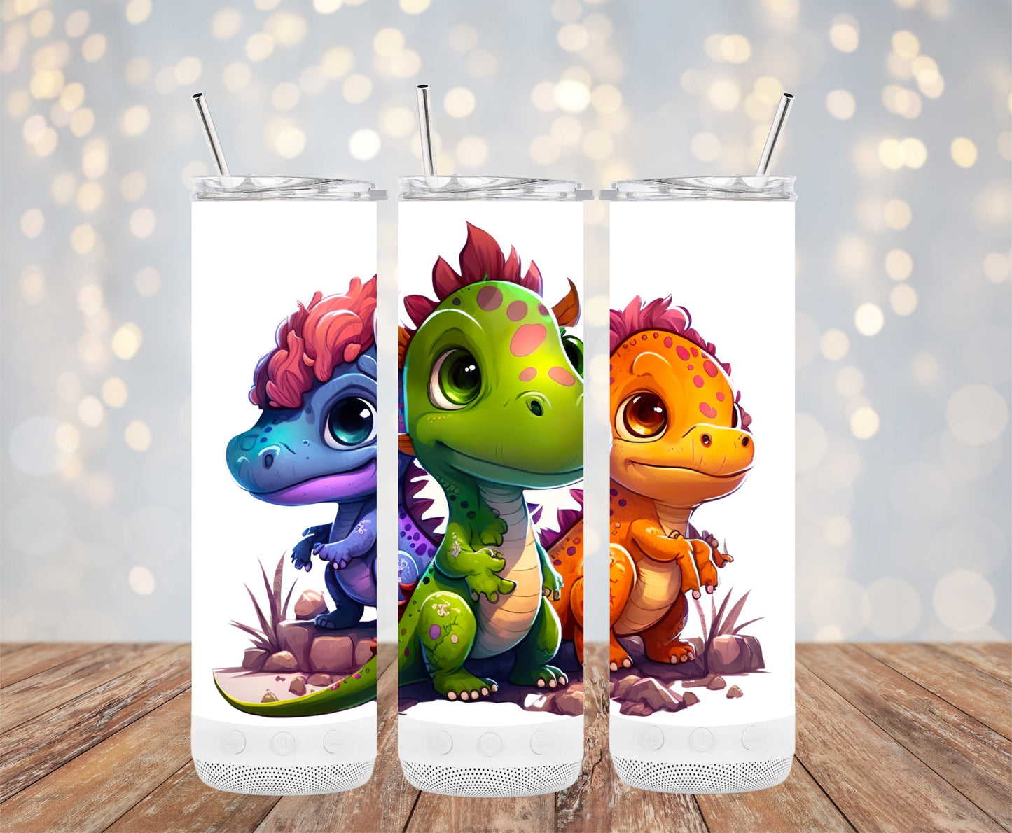 Adorable Cartoon Dinosaur Design Drinkware product