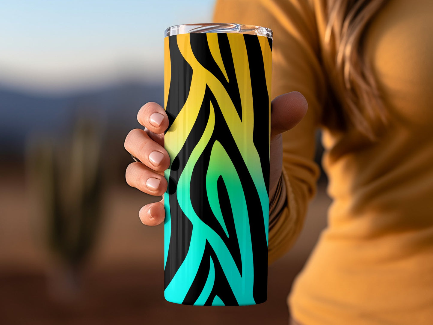 Vibrant Abstract Patterned Tumbler Drinkware Product
