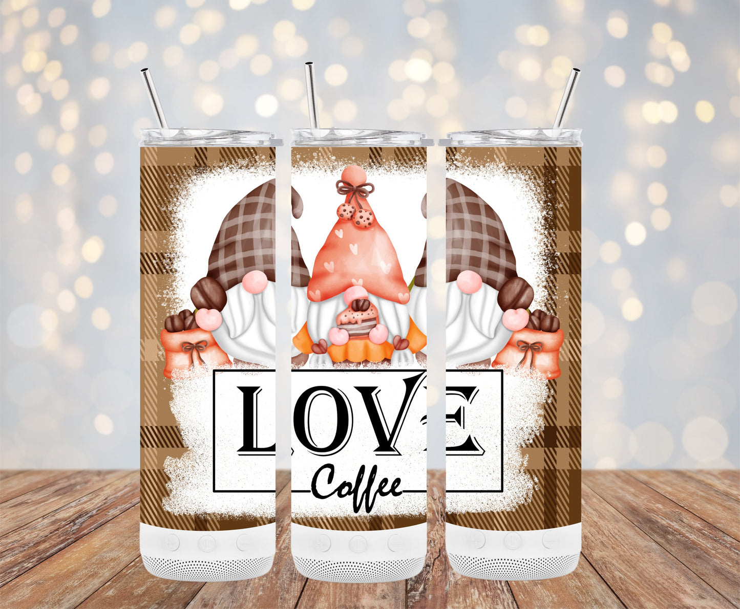 Love Coffee Gnomes Cute Tall Drinking Mug product type