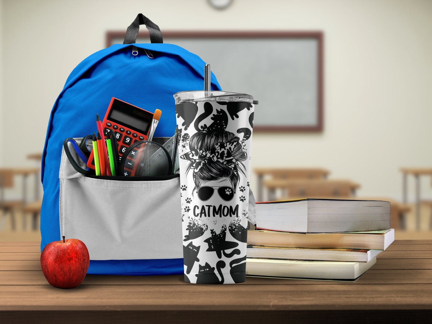 Catmom Design Insulated Tumbler School Product