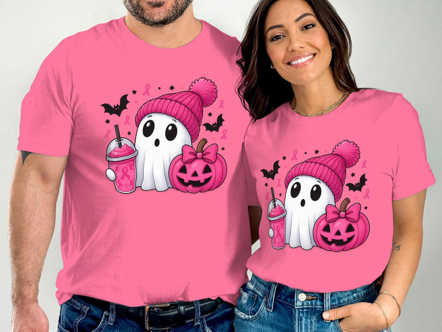 Cute Halloween Ghost Pumpkin Bat Matching T-Shirt product type