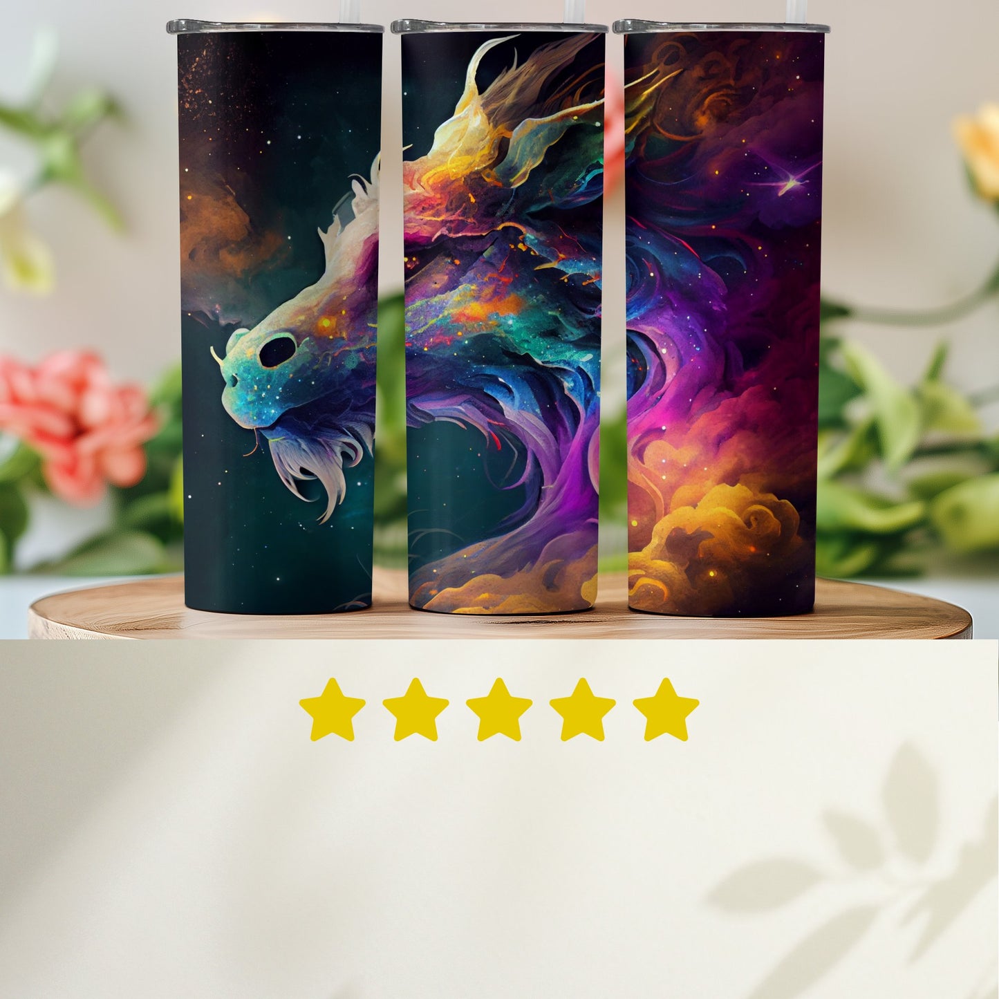 Cosmic Unicorn Galaxy Art Insulated Tumbler product
