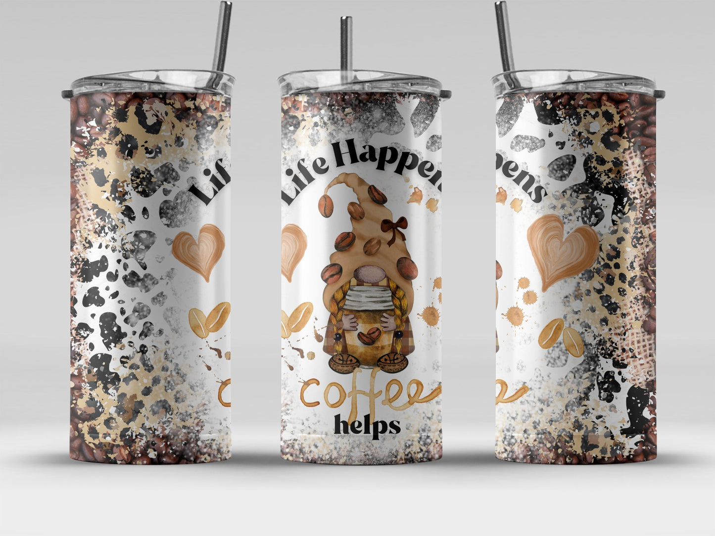 Life Happens Coffee Helps Fun Travel Mug product
