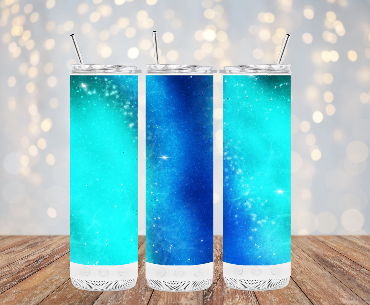 Galaxy Themed Tumblers with Straw Reusable Drinkware product type