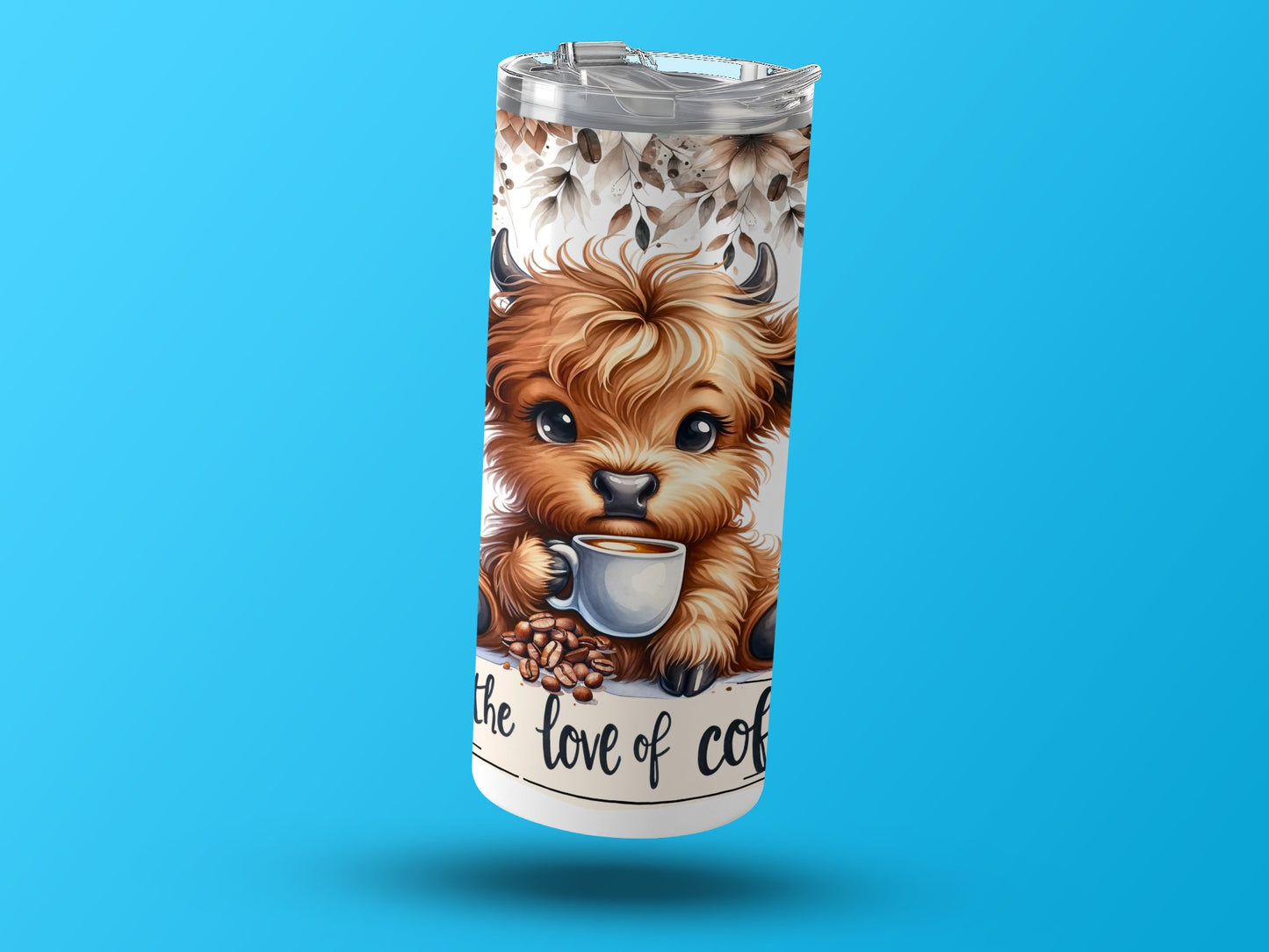 The Love of Coffee Adorable Buffalo Travel Mug product