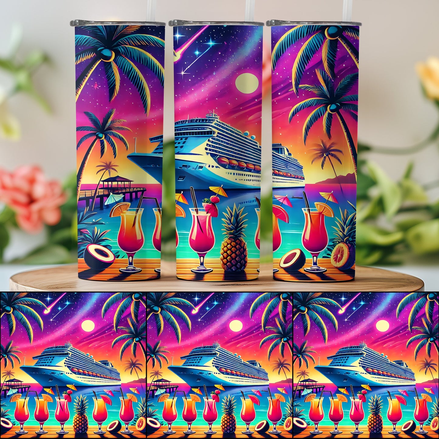 Tropical Cruise Sunset Splendor Travel Cup product