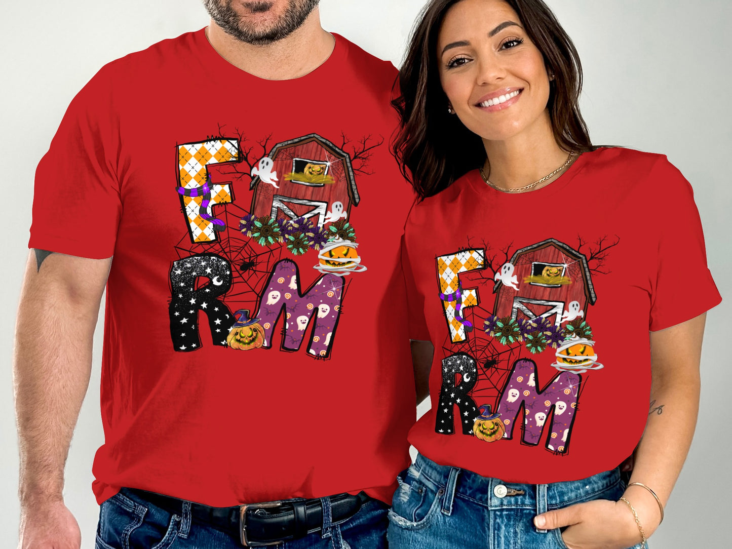 Halloween Themed Matching Red T-Shirt product