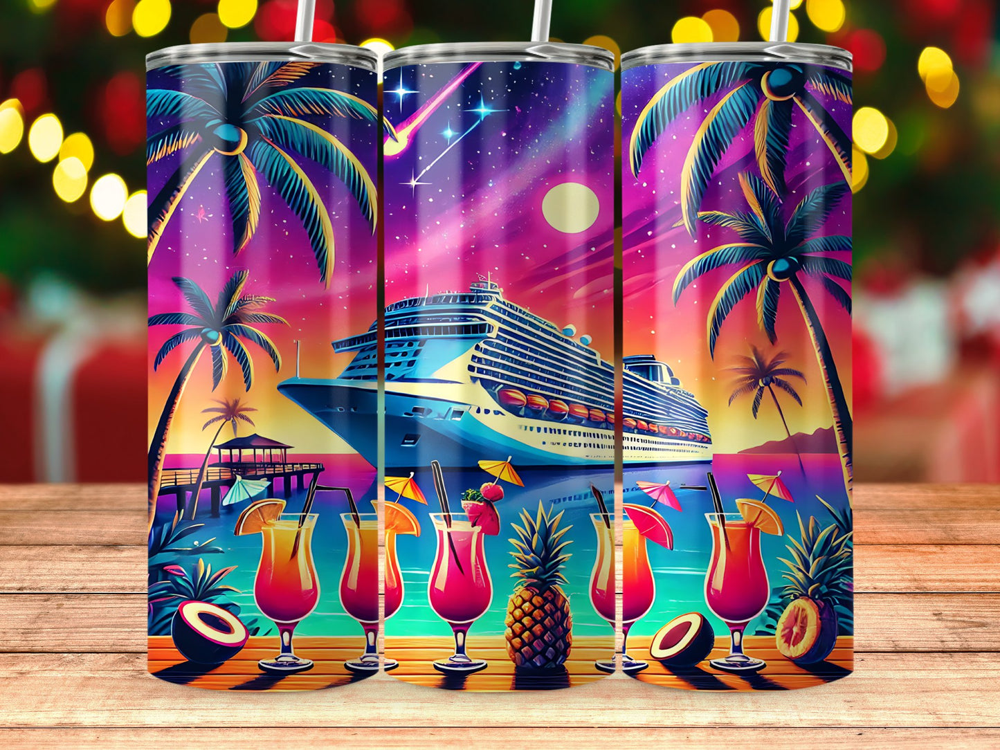 Vibrant Cruise and Tropical Drink Design Product