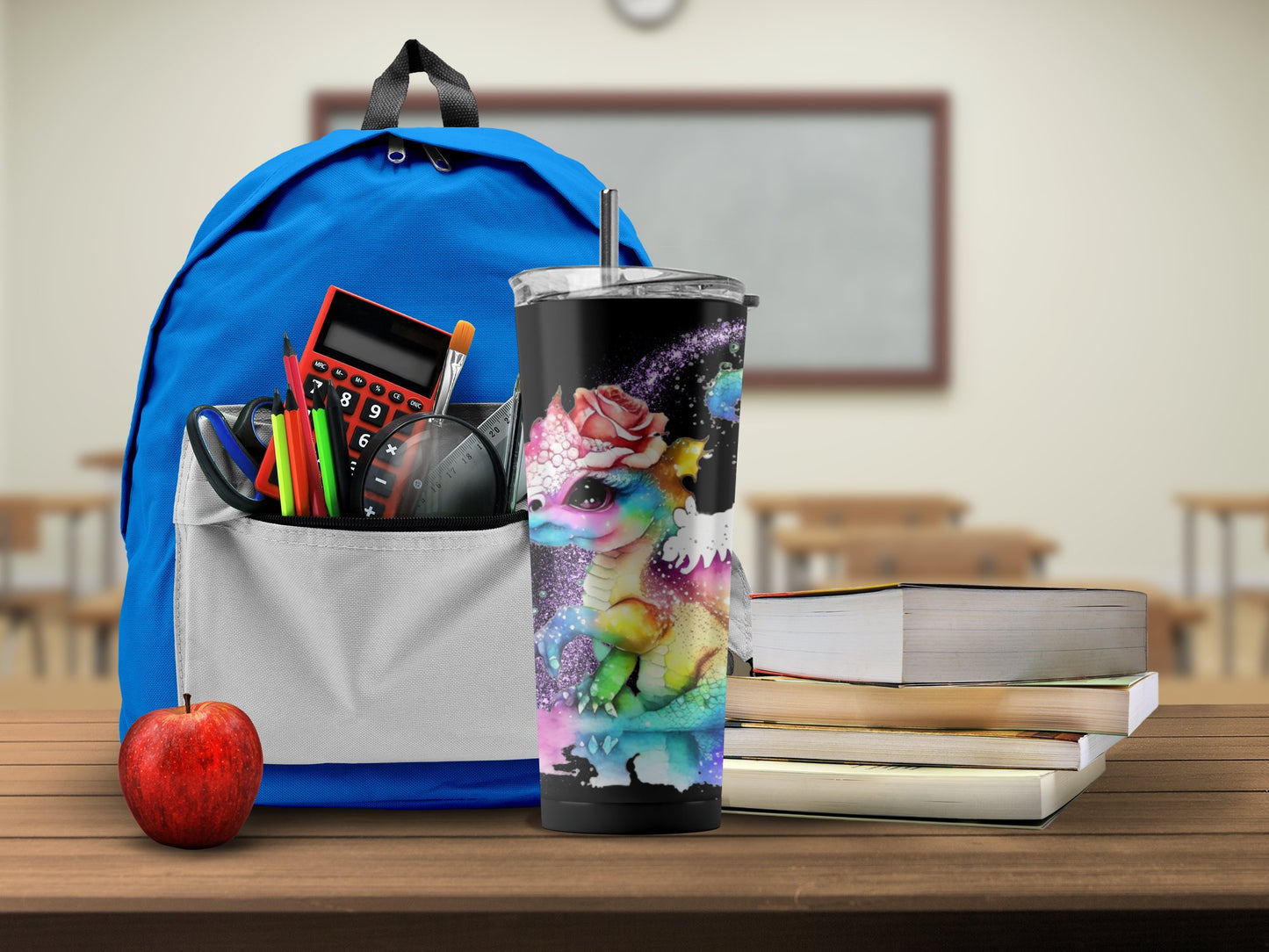 Colorful Dragon Design Tumbler School Essential product