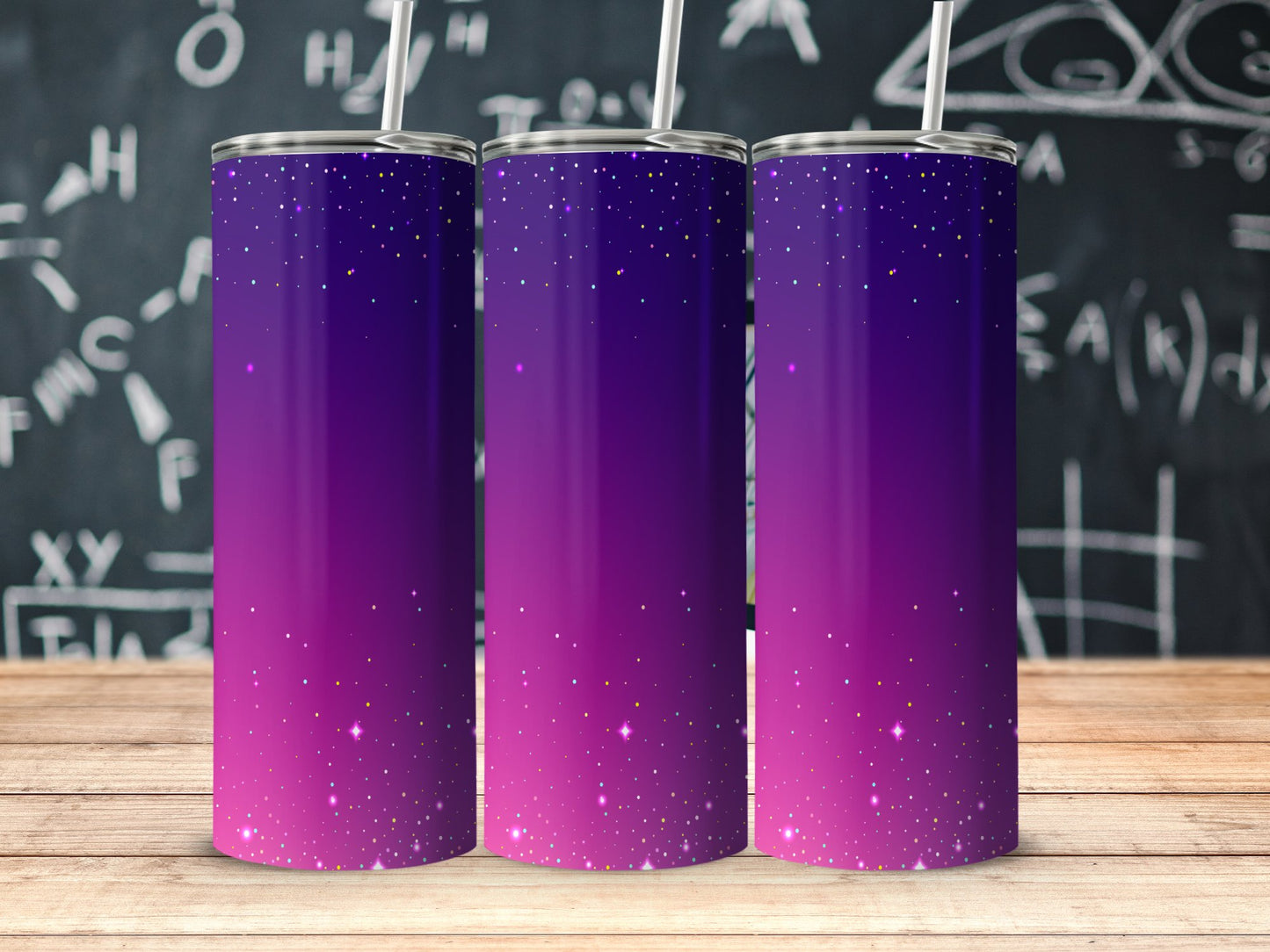 Stunning Purple Gradient Sparkle Tumbler product