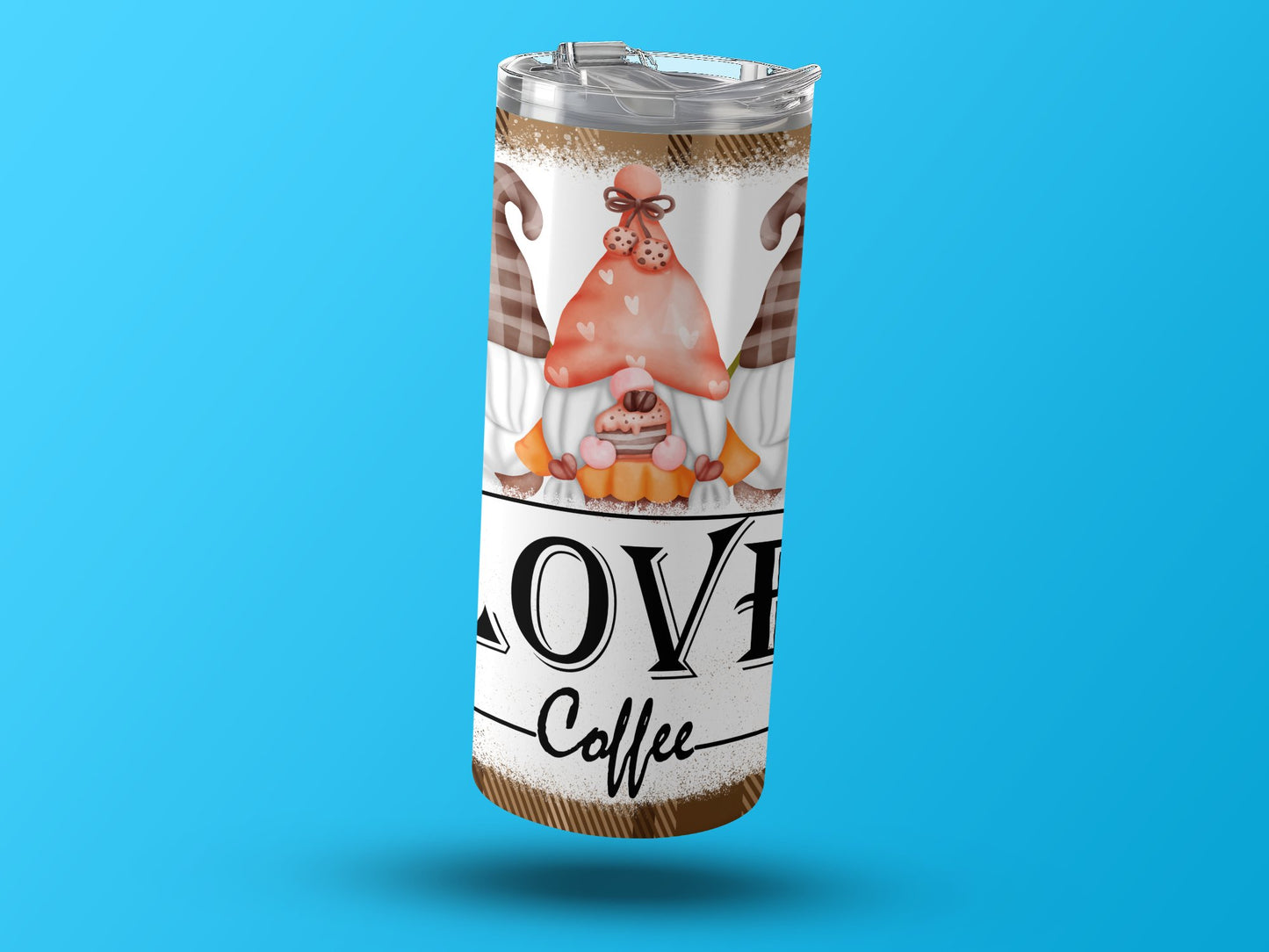 Love Coffee Gnome Design Insulated Tumbler product
