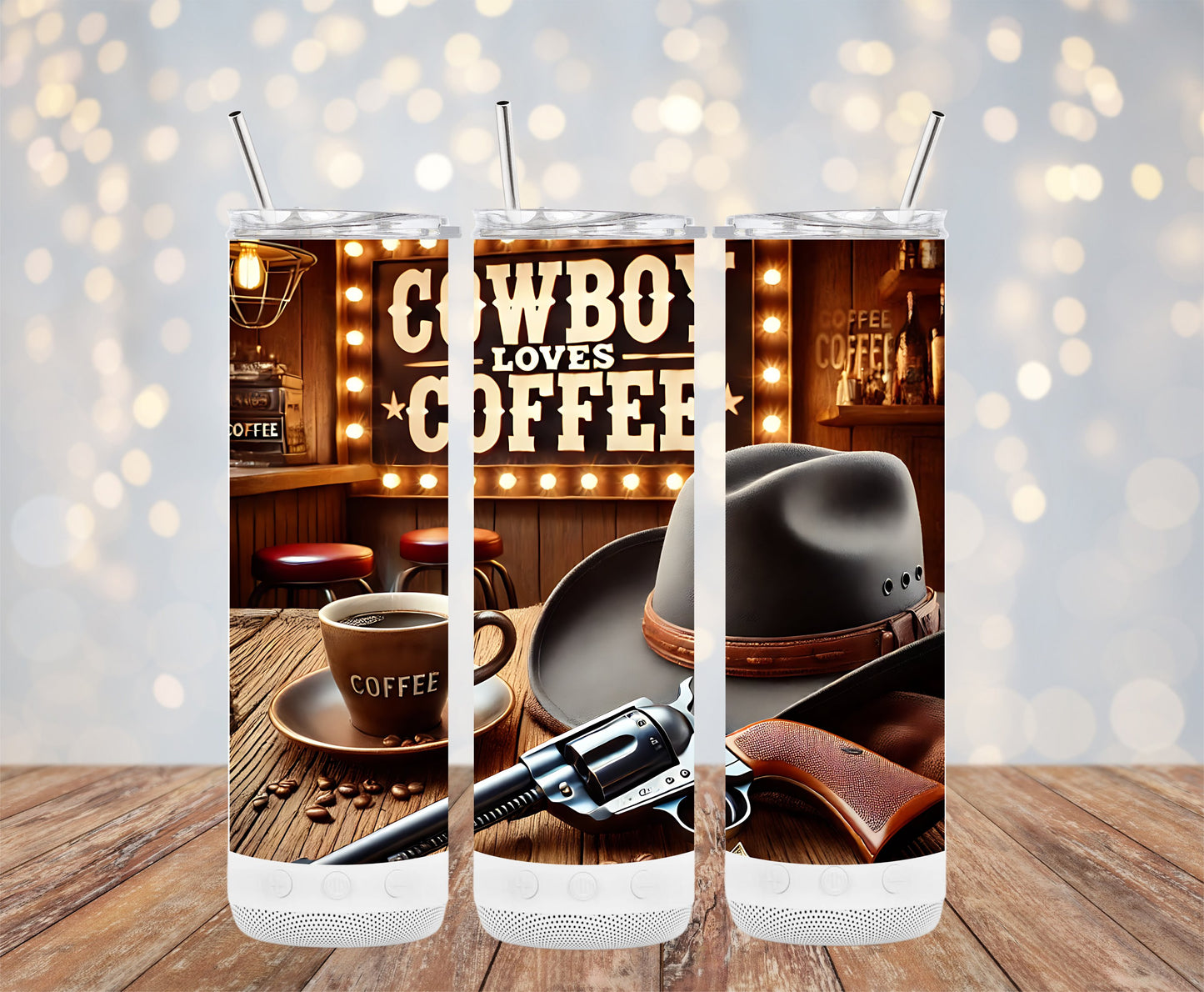 Cowboy Loves Coffee Tall Insulated Tumbler product