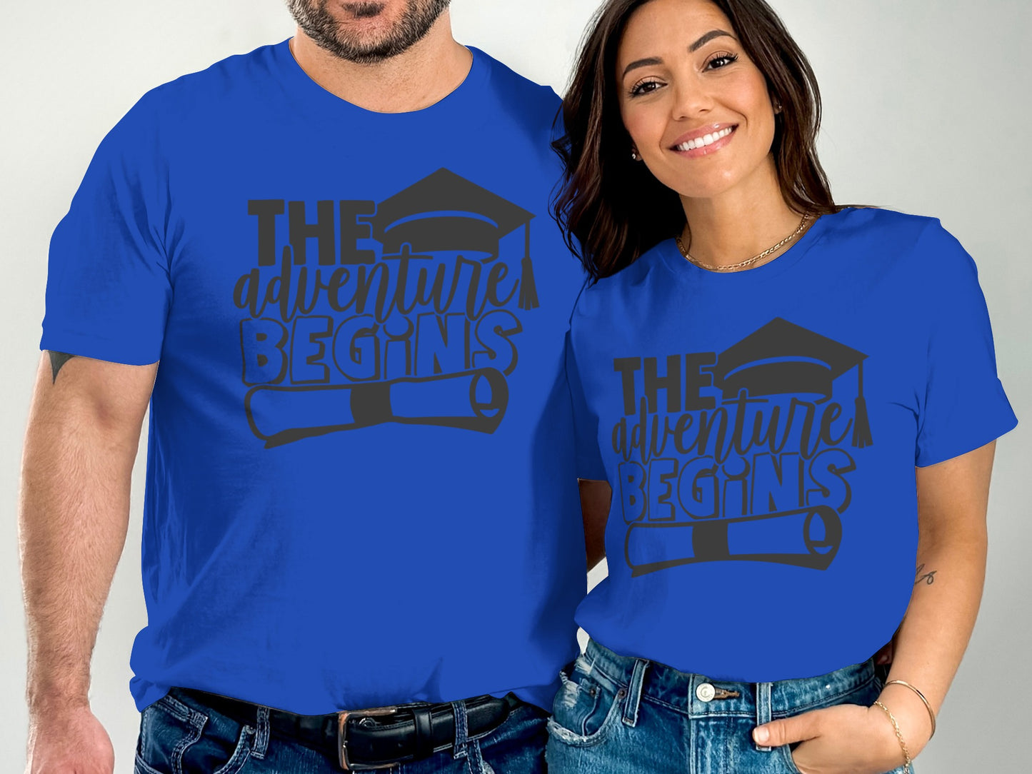 The Adventure Begins Graphic Tee Graduation Shirt product